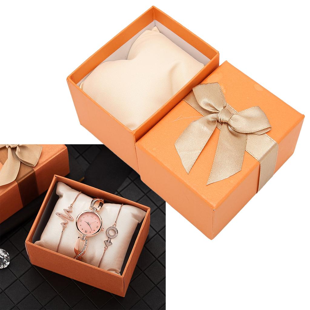 Watch Storage Box Bowknot Watch Case Watch Gift Box for Christmas Anniversary Birthday