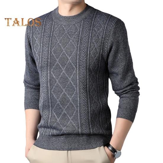 

Осенне-зимний свитер с круглым вырезом, длинными рукавами, однотонный, плотный, эластичный, свободный, вязаный, теплый, средней длины, повседневный топ L серый