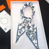 Brand Design Diamond Scarf Luxury Print Silk Scarf Woman Bandana Headband Hijab Foulard Neckerchief Shawl