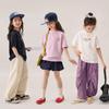 LUSON Girls' Loose-Fit Short Sleeve Summer T-Shirt