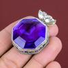 Faceted African Amethyst Pendant Vintage Design Pendant 925 Sterling Silver Pendant Handmade Jewelry Real Gemstone Pendant Engagement Gifts