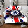 Chelsea Football Club Theme Printed Blanket - Perfect for Couch, Bed, Travel & Outdoor Use | Machine Washable, Cozy & Durable.