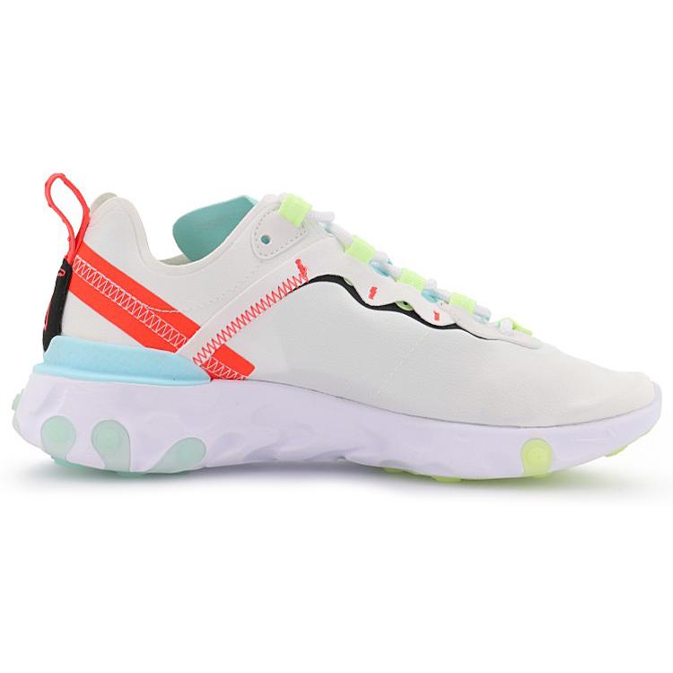 Nike Donna React Element 55 'Bianco Nero Blu' (taglie da donna) Scarpe da Corsa Bianco / Nero / Bianco / Barely Volt DB5926 101