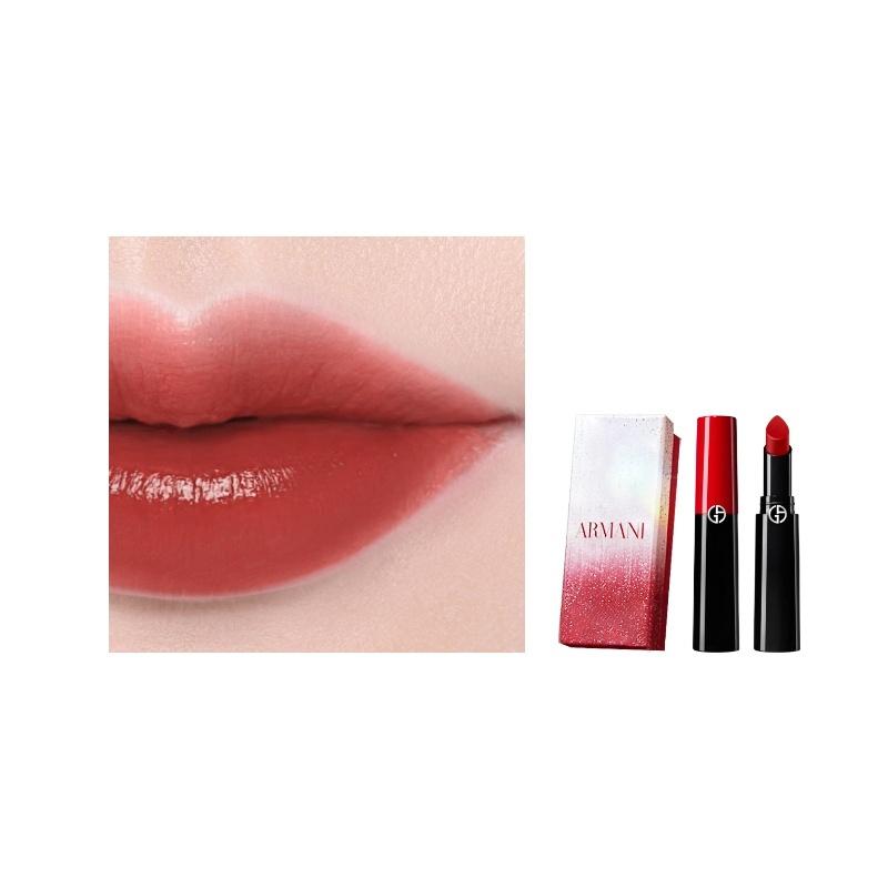 Armani Rights Lipstick 2025 Christmas Limited Gift Box Moisturizing and Easy to Color #405 Power Tomato