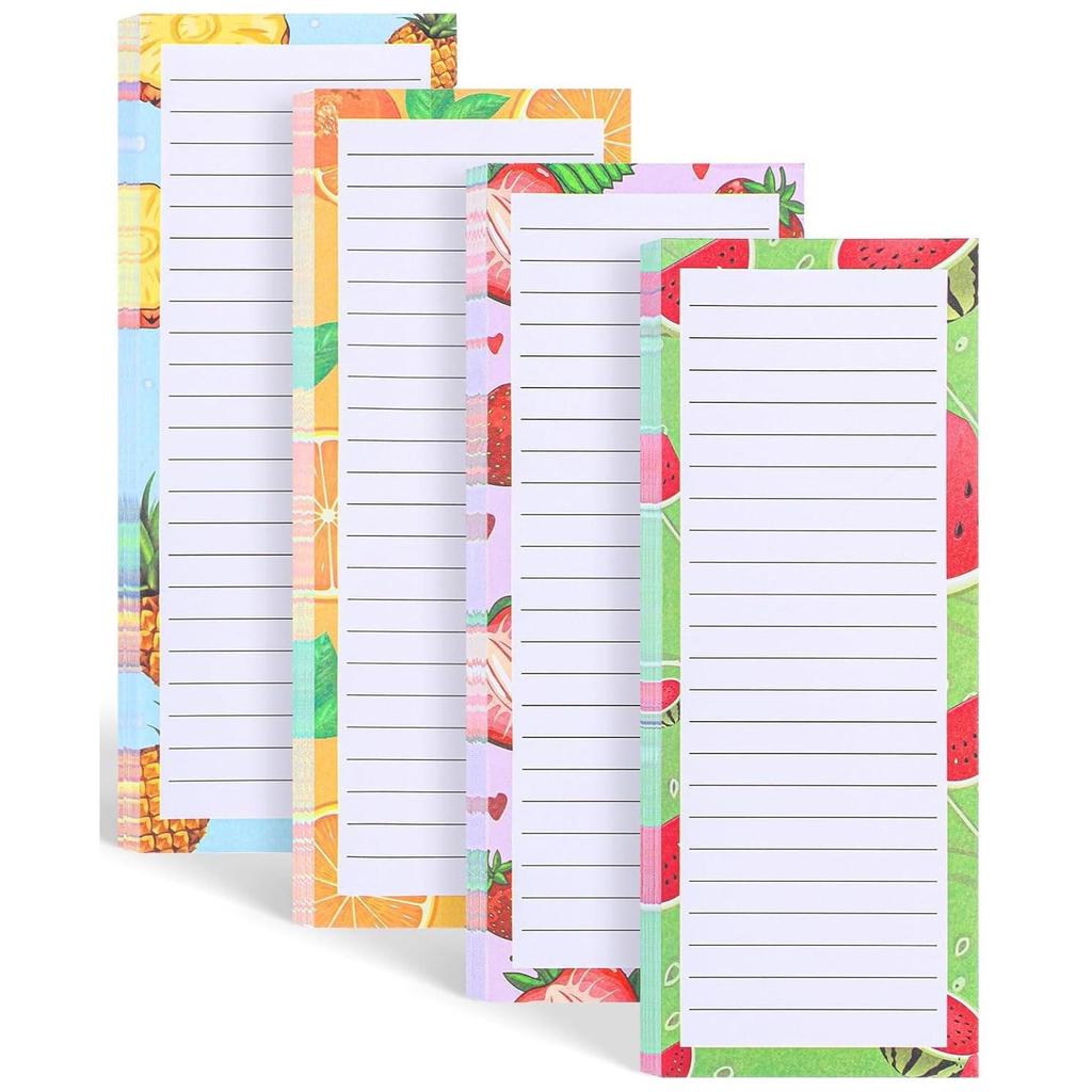 Charming Fruit Magnetic Memo Board: Tearable Sticky Notes for Fridge