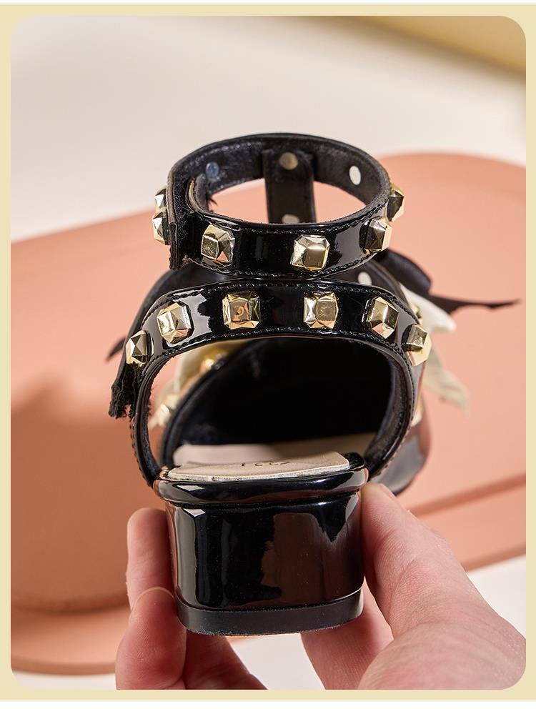 Girls' Bow Princess Sandals - Comfortable Fashion Shoes for Students & Performances