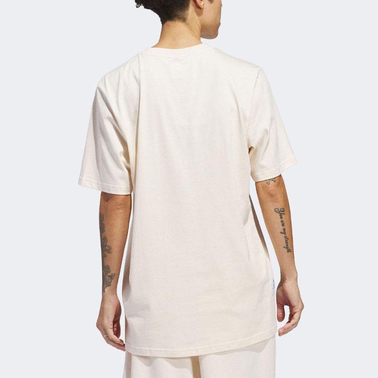 Adidas Originals Shmoofoil Featherweight Solid Logo Round Neck Short Sleeve T-Shirt Men Tops White IU0103