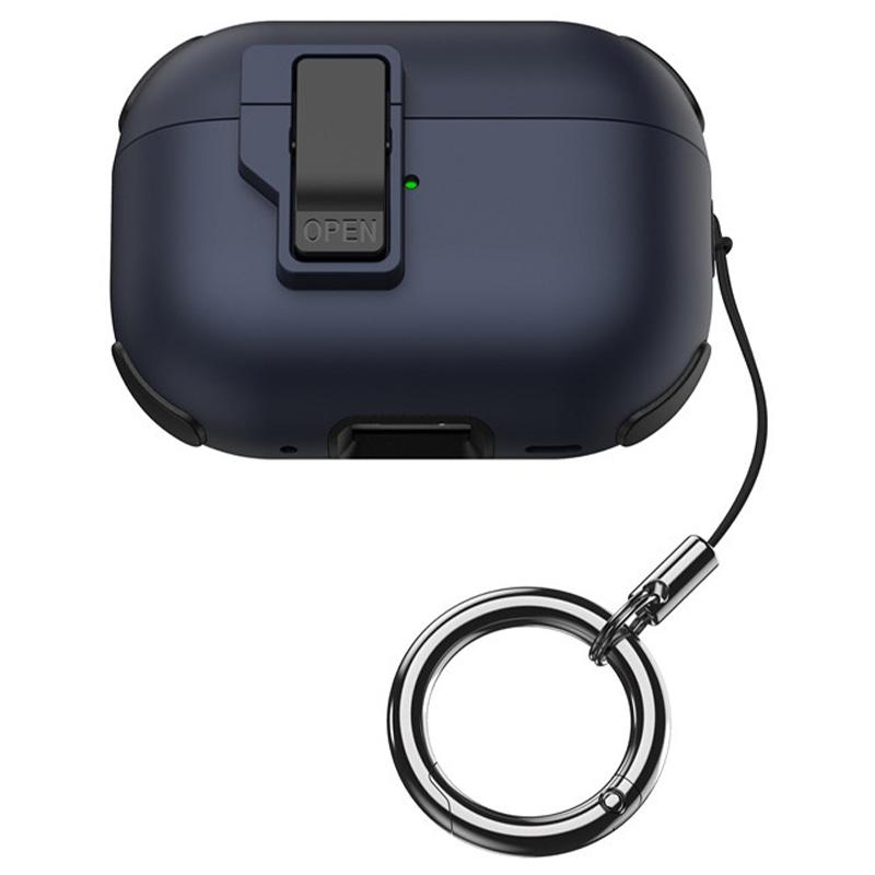 For AirPods Pro 2 Wireless Earphone Snap-On Lid Design Case TPU+PC Protective Cover