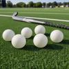 6PCS Hollow Hockey Balls High Visibility Glow Hockey Balls Hockey Practice Balls  Night Hockey Games