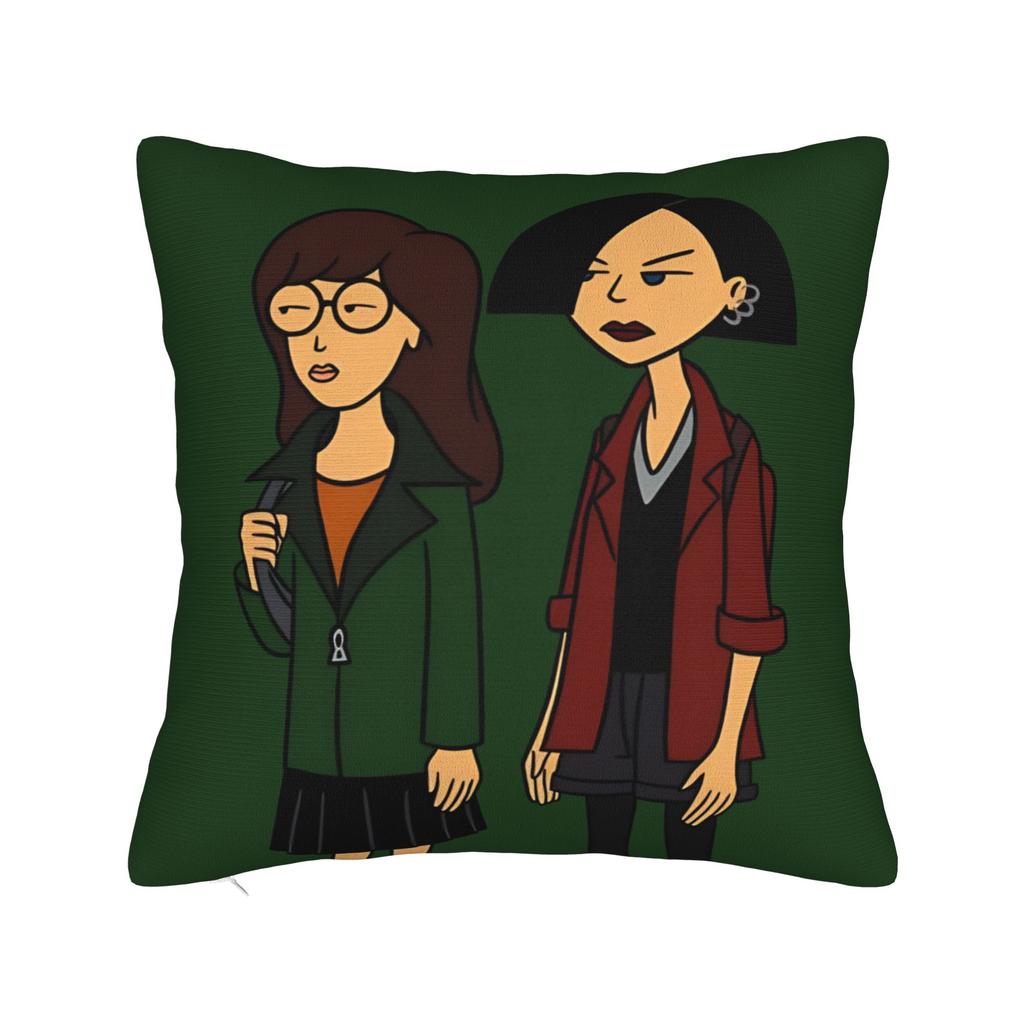 Sick Sad World Pastel Darias 90s MTV Beavis Square Pillow Case  Cushion Covers Customized Decor Pillowcase for Sofa 45x45cm