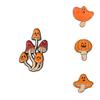 Halloween Adorable Cartoon Plant Series Badge Cute Mushroom Pumpkin Lantern Brooch
