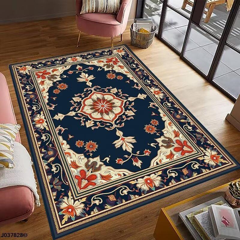 Turkey Persian Bohemian Area Rug Large Carpet Rug for Living Room Bedroom Sofa Doormat Decoration Kid Play Non-slip Floor Mat