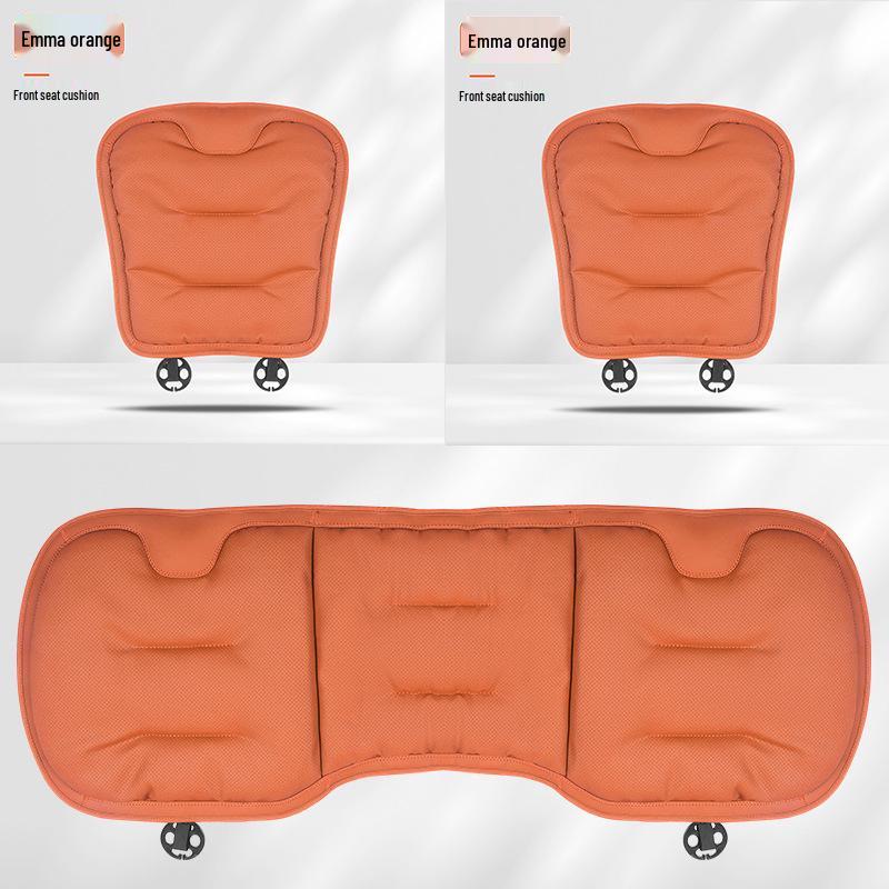 Breathable Nappa Leather Lumbar Support Car Seat Cushion for Mercedes-Benz & BMW