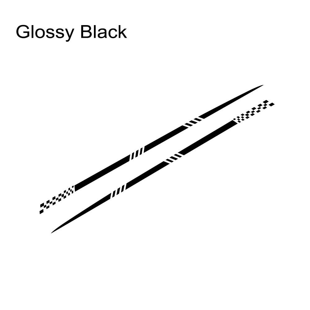 2PCS Car Waistline Stickers Racing Car Body Side Stripes Vinyl Decals Waterproof Creative Auto Styling Decoration Accessories