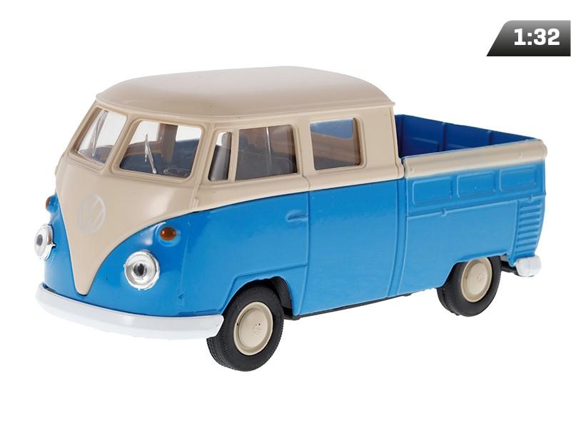 Model 1:34, Volkswagen T1 Double Cabin Pick Up, Blue/Cream (A880VTDCPNK)