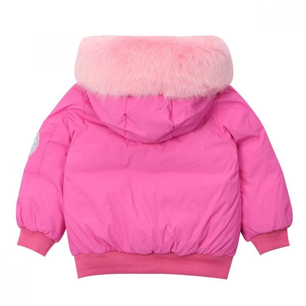 French Cat Hot Pink Duck Down Jacket Q36daj020p3