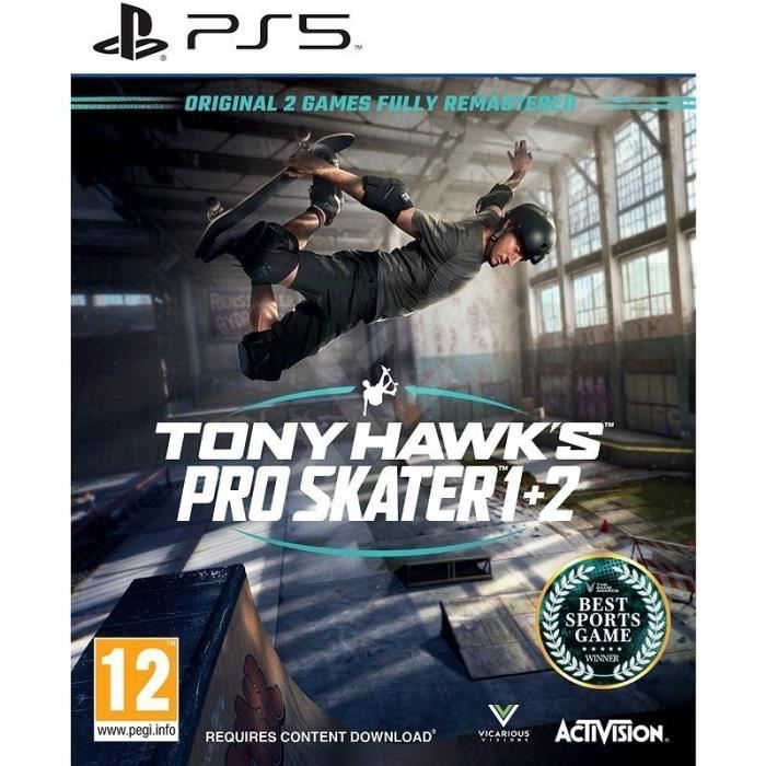 Jeu vidéo - ACTIVISION - Tony Hawk's Pro Skater 1+2 - PS4 - Blu-Ray - Sport