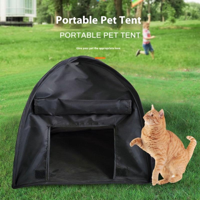 Simple Journey Pet Shelter With Stackable Frame Portable Tent For Dog Cats Outdoor Camping Easy To Maintain Travel Tent