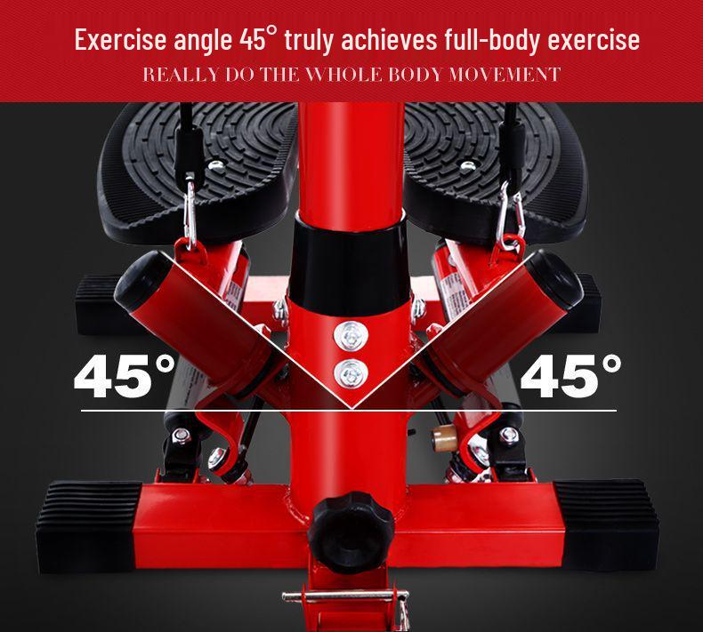 Multifunctional Silent Stepper with Twist Waist and Pull Rope