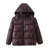 Womens Lightweight Hooded Zip-Up Cotton Puffer Jacket Slim Fit Long Sleeve Winter Coat Daily Commute