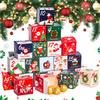 24pcs Countdown To Christmas Countdown Number Candy Box Gift Box Christmas Party Decoration Box Paper Box Gift Box