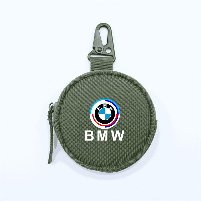 Portable Mini Wallet ID Card Coin Key Storage Bag Zipper Purse For Bmw 50th Anniversary M F20 E46 E39 E90 E60 E87 X3 X5 X6 M2 M3 blvc18