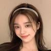 Women's Daily Simple Thin Three-Strand Pearl Hair Band Headband Scarf Headband Hairband Thin Headband