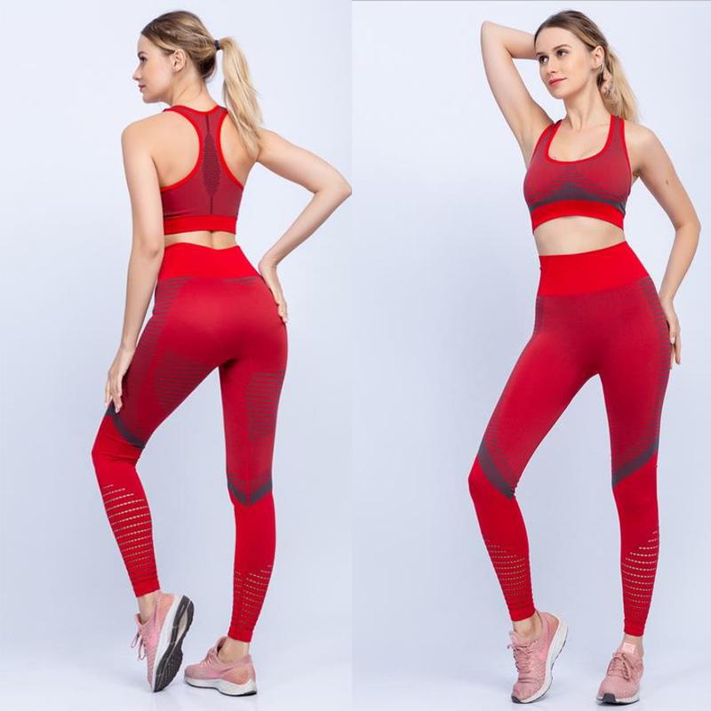 Dámské sportovní pevné legíny na jógu, fitness běh, elastický pas