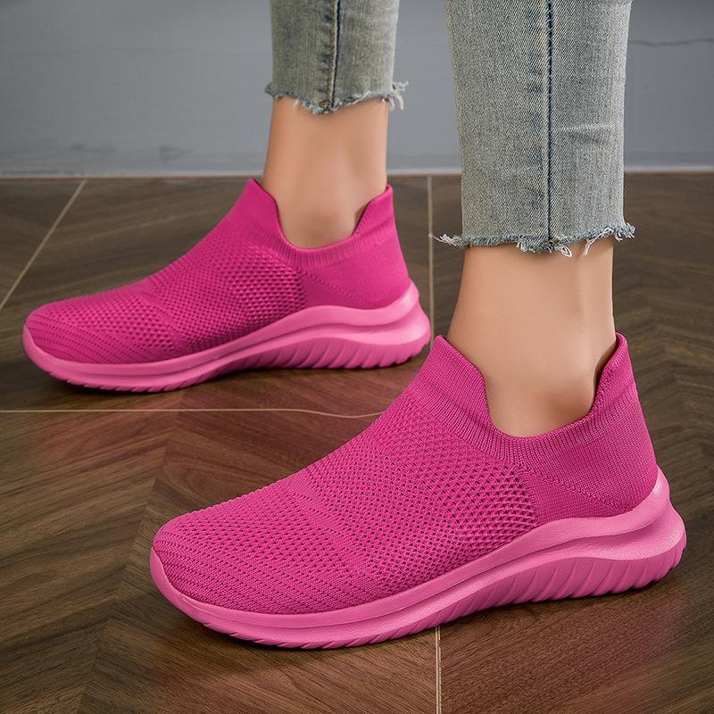 New multi-sport shoes summer mesh breathable soft-soled socks shoes casual walking shoes