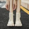 Platform Woman Short Shoes Fashion 2025 Booties Chunky Ankle Boots for Women Biker Chic and Elegant Autumn Designer Luxury Pu 39