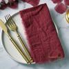 20PCS Napkins 41x41CM Cotton Cloth Gauze Retro Burr Rustic Kitchen Tea Towel Wedding Party Dinner Christmas Napkin Table Decor