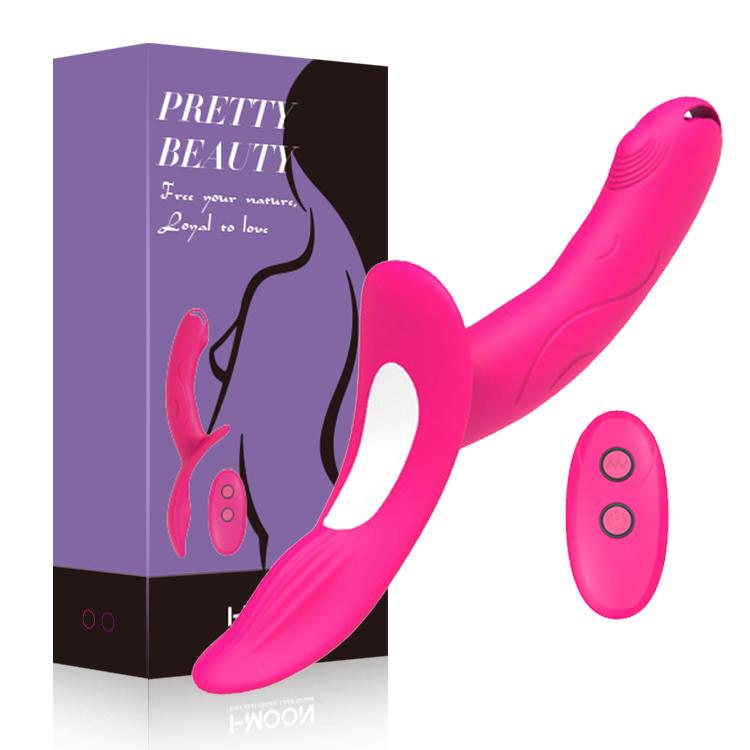 7 Speeds Strapless Strapon Dildo Vibrator Female Double Vibrating G Spot Adult Sex Toys for Women Couple Anal Prostate Massager