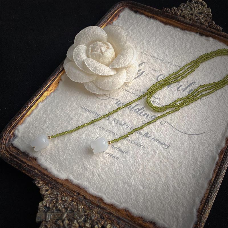 Crystal Winding Style Hanfu Chinese Style Collarbone Necklace