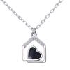 Heart Hut Diamond Necklace Mori Niche Design Pendant Fashion Light Luxury Collarbone Chain