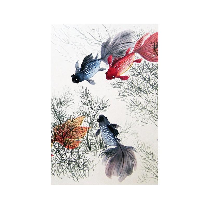 3-formaat canvas inkt schilderij bloemendecoratie poster zonder lijst voor thuis woonkamer muurkunst decor achtergrond