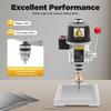 340W Mini Bench Drill Press, 0-16000RPM 3-Speed, Precision Depth Gauge for Wood Metal DIY Craft Model Making