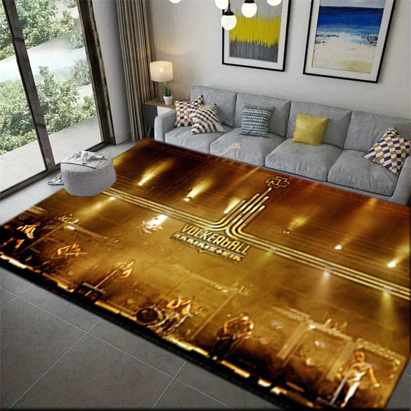 1Pc Rammstein Theme Printed Rectangle Carpet, Home Door Mat, Outdoor Travel Protection Carpet A2