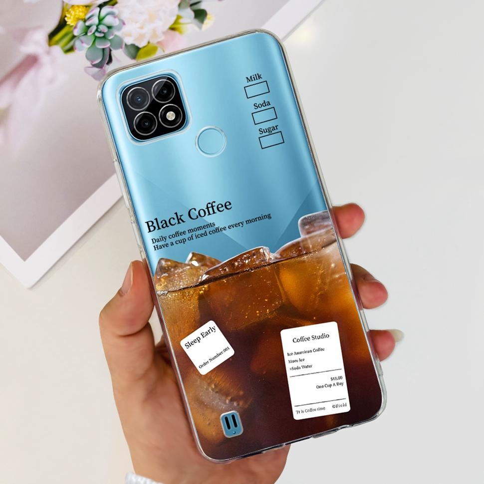 For Realme C21Y Case RMX3261  RMX3263 Cute Cartoon Cover Soft Silicone Phone Case For Realme C 21Y C21Y Bumper