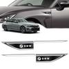 KYLZ4 Stainless Steel Car Fender Side Blade Sticker, Body Protective Decal for BMW M Performance E36 E46 E60 E90 E92 F10 F30 X2