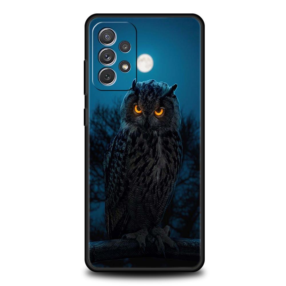 Cartoon Girl Gifts Lovely Owl Phone Case For Samsung A51 A71 A21S A12 A11 A31 A41 A03s A52 A32 A22 A13 A23 A33 A53 A73 5G Cover