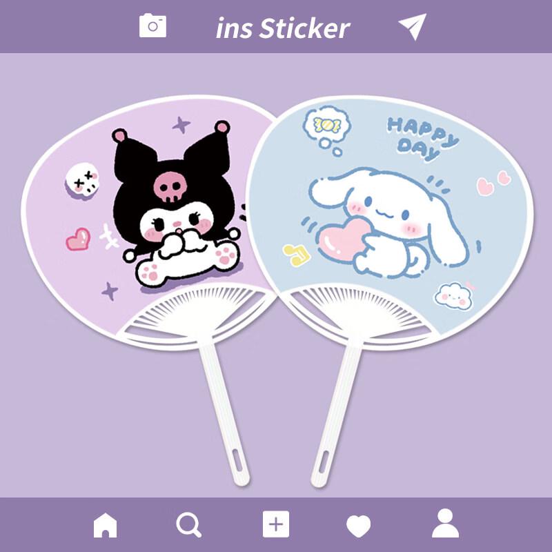 Пластиковый ручной веер LIEI с детским мультяшным рисунком