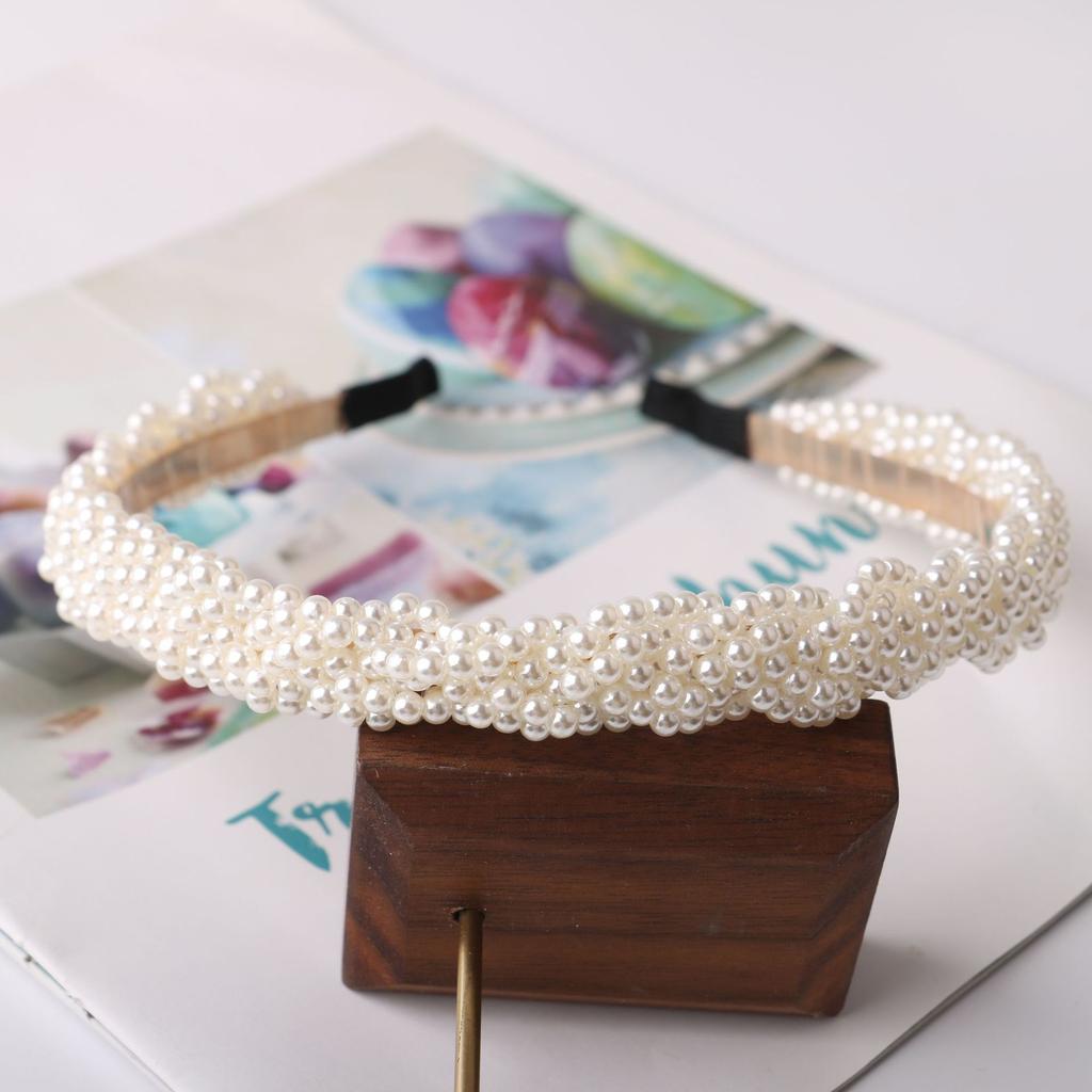 Weben Kristallperlen Stirnbänder für Frauen Mädchen Elastische Haarbänder für Frauen Mädchen Glänzendes Luxus Stirnband Haarreifen Kopfschmuck Geschenke
