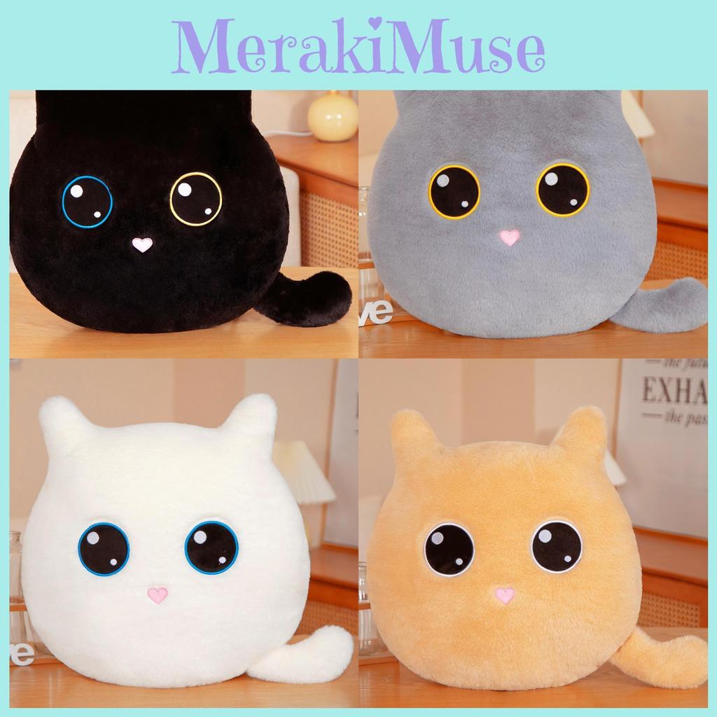 Plush Kitten Cartoon Toy Cute Black And White Doll Girls Office Sofa Cushion