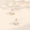 Star Fan Stud Earrings Female Korean Version Personality Temperament Wear More Lucky Five-pointed Star Creative Diamond Earrings
