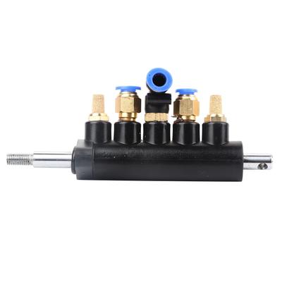 Tire Air Control Valve, Foot Pedal Valve, Foot Control Air Valve, 2-piece Muffler for Tire Changer