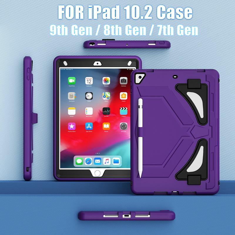 Black Panther iPad 10.2" Kids' Protective Case with Anti-Fall Silicone & PC Stand