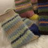 Ladies Autumn and Winter Warm Thickened Sweet Thick Lines Matching Color Imitation Sable Hair Long Socks