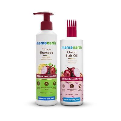 Anti Hair Fall Hair Care Set With Onion Oil And Shampoo 250ml Combo For Hair Fall Control And Frizz-Free Hair