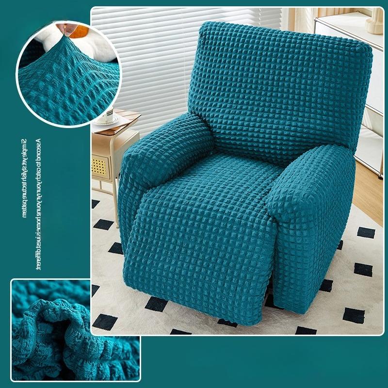 

Seersucker Recliner Sofa Cover Non-slip Elastic Sofa Cover Living Room Single Seat Chair Couch Cover Furniture Armchair Covers 1 Seater