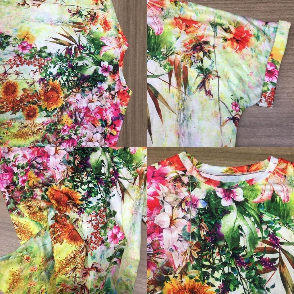 Women's Floral Print Short Sleeve Tops Featuring Soft Material For Ultimate Comfort